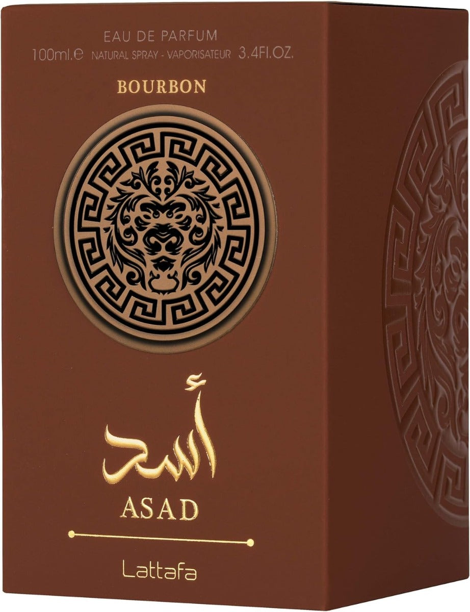 Lattafa Asad Bourbon Eau de Parfum 100ml – Profumo Uomo Intenso e Speziato | Fragranza di Lusso Lunga Durata