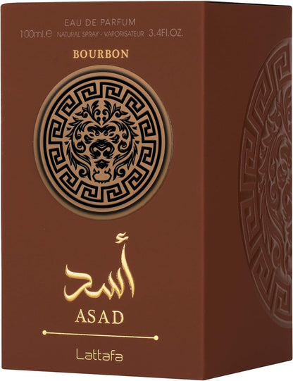 Lattafa Asad Bourbon Eau de Parfum 100ml – Profumo Uomo Intenso e Speziato | Fragranza di Lusso Lunga Durata