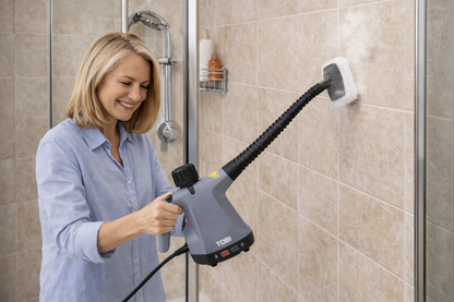 Pulitore a Vapore Portatile TB-967 1500W – 15 Accessori per Cucina, Bagno, Auto e Superfici Delicate