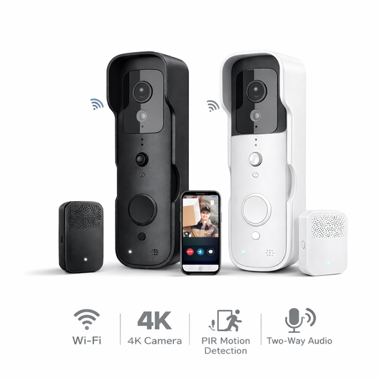 Videocitofono WiFi 4K Wireless con PIR e Visione Notturna