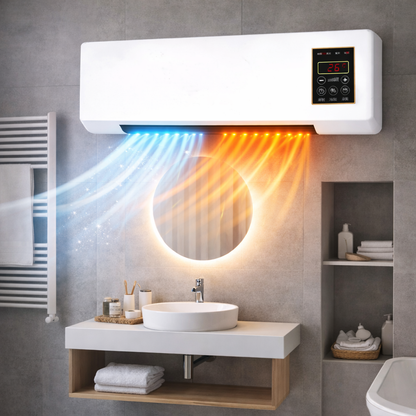 Stufa Elettrica da Parete – Riscaldamento Rapido e Silenzioso per Casa e Bagno