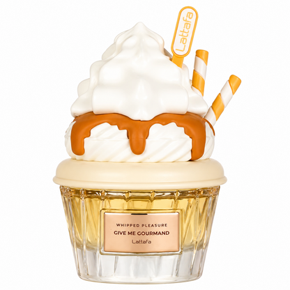 Lattafa Give Me Gourmand 75ml – Profumo Dolce Gourmand Unisex | Eau de Parfum alla Vaniglia e Caramello con Flacone a Forma di Gelato