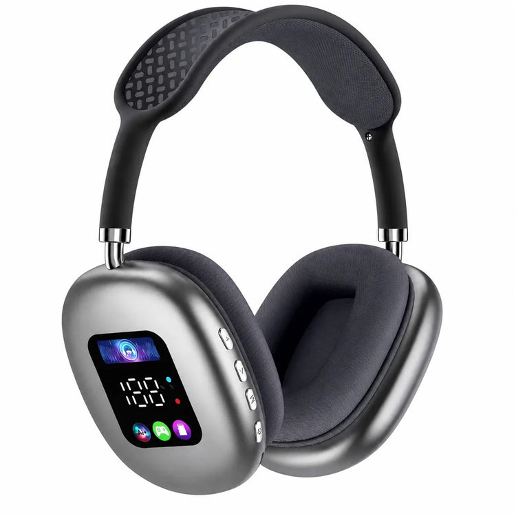 Cuffie Bluetooth Wireless 5.4 con Display Integrato – Audio Hi-Fi Stereo, Bluetooth 5.4, Microfono, Over-Ear