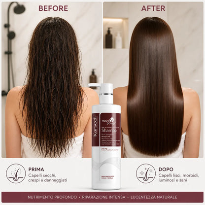 Karseell Shampoo riparatore profondo all'olio di argan per capelli danneggiati