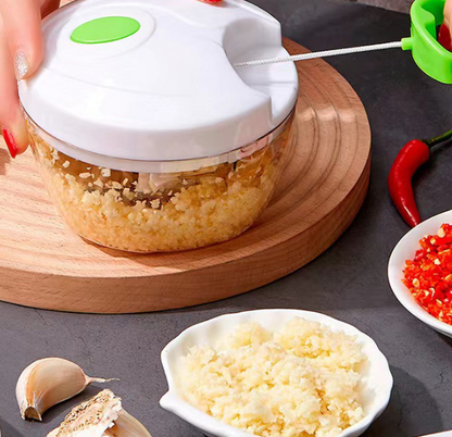 Robot da Cucina Manuale Multifunzione a Manovella – Tritacarne, Frullatore e Preparazioni Veloci!