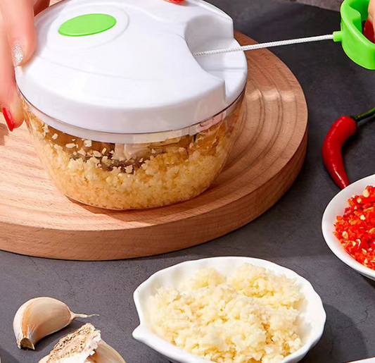 Robot da Cucina Manuale Multifunzione a Manovella – Tritacarne, Frullatore e Preparazioni Veloci!