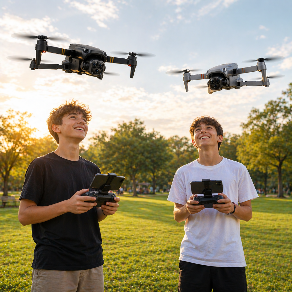 Drone S16 Pieghevole con Telecamera HD – Controllo Smartphone WiFi | Mini Drone 4K 1080p con Modalità Headless