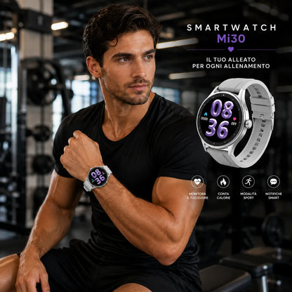 Beauty Miss Smartwatch AMOLED con Chiamate Bluetooth + Orologio – Kit Regalo Completo con 2 Cinturini e Set Bracciali, Fitness Tracker Android iOS