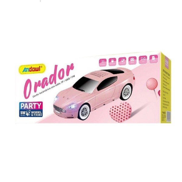 Altoparlante speaker wireless bluetooth forma auto portatile radio 5watt q-yx593