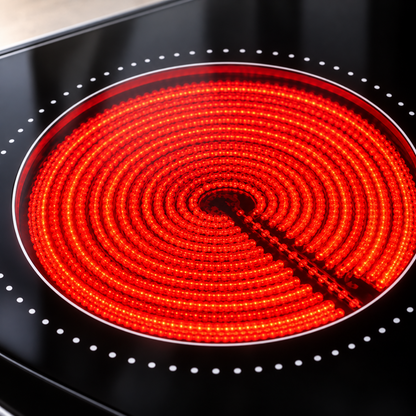 Piastra Elettrica a Infrarossi 2000W Richpower RPIF-578, Fornello Portatile in Vetroceramica con Comandi Touch, Funzioni di Cottura, Protezione dal Surriscaldamento e Spegnimento Automatico – Nero