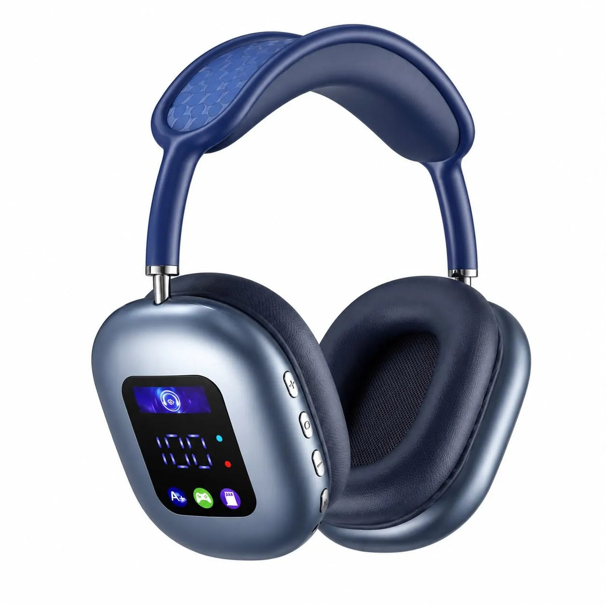 Cuffie Bluetooth Wireless 5.4 con Display Integrato – Audio Hi-Fi Stereo, Bluetooth 5.4, Microfono, Over-Ear