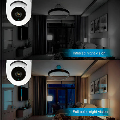 Telecamera Panoramica WiFi 360° con Attacco Lampadina – Controllo da Smartphone