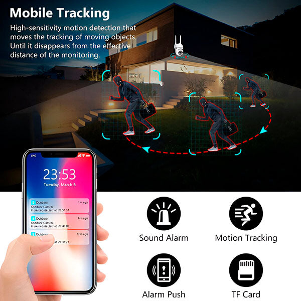 Telecamera Panoramica WiFi 360° con Attacco Lampadina – Controllo da Smartphone