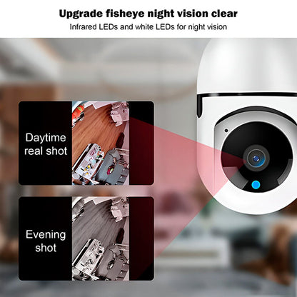 Telecamera Panoramica WiFi 360° con Attacco Lampadina – Controllo da Smartphone