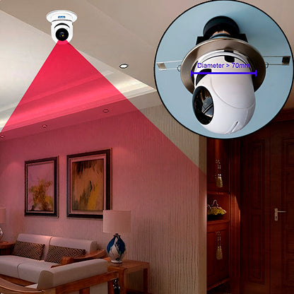 Telecamera Panoramica WiFi 360° con Attacco Lampadina – Controllo da Smartphone