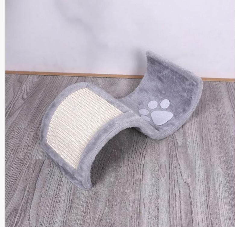 Tiragraffi a onda per gatto grigio naturale