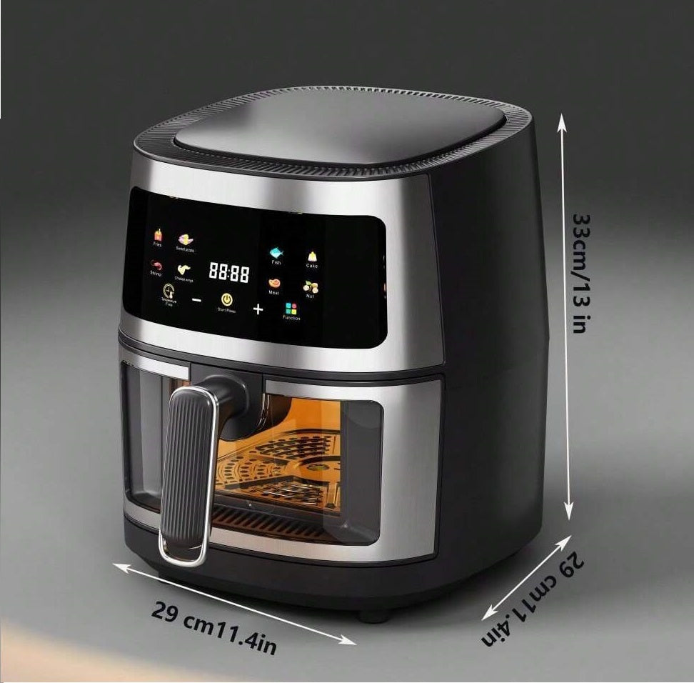 Friggitrice ad aria con display digitale 8 litri 2400watt