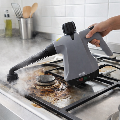 Pulitore a Vapore Portatile TB-967 1500W – 15 Accessori per Cucina, Bagno, Auto e Superfici Delicate