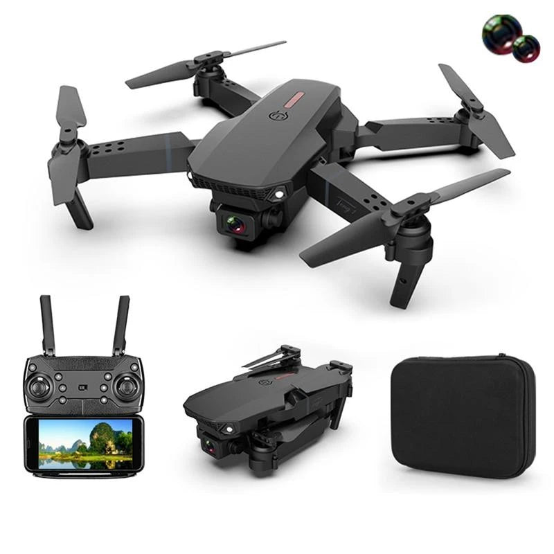 Drone E88/E99 Pieghevole HD WiFi FPV  Mini Quadcottero con Telecomando 2.4GHz