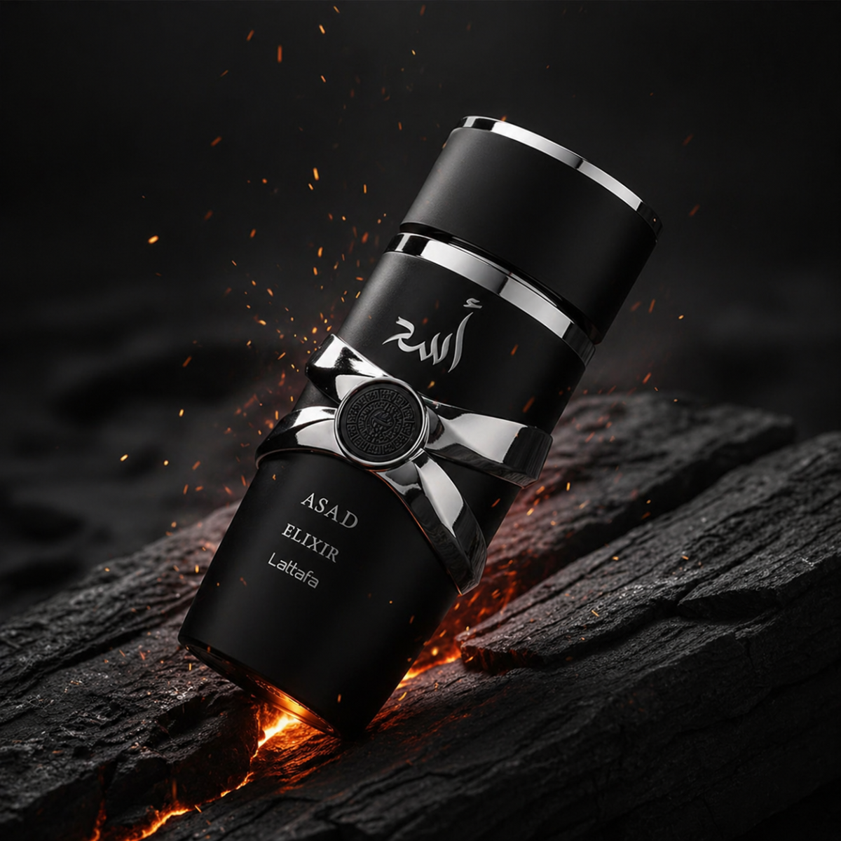 Lattafa Asad Elixir 100ml Eau de Parfum – Profumo Uomo Intenso Woody Spicy Oriental – Fragranza Elegante con Note di Tabacco, Vaniglia e Legni