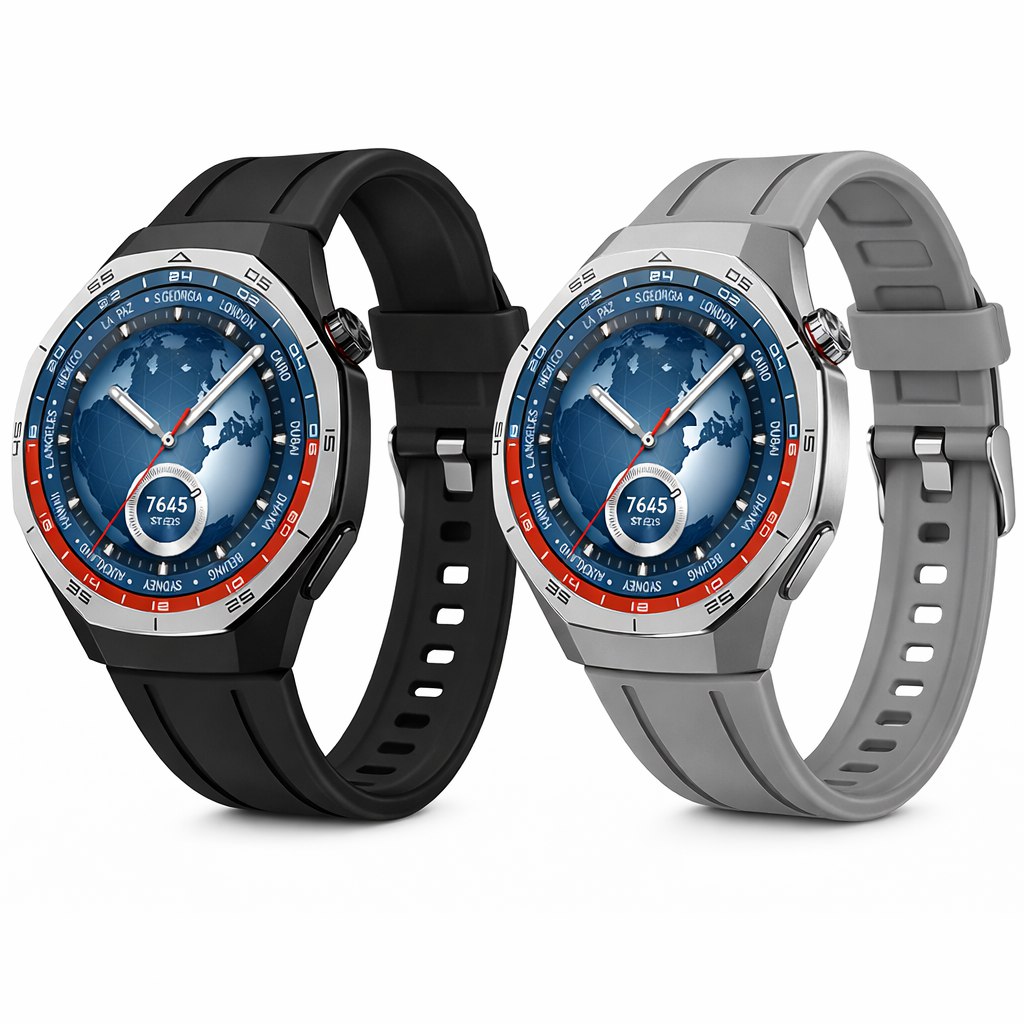 Smartwatch H2 con Chiamate, Notifiche, Monitoraggio Salute e Sport, 3 Cinturini Intercambiabili