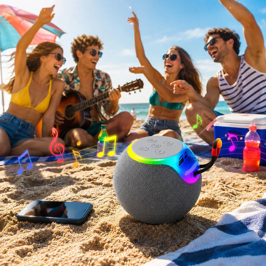 Cassa Bluetooth Portatile  Altoparlanti RGB JK-1267 con Luci LED Multicolore, Batteria Ricaricabile, USB, TF Card, AUX, Speaker Wireless Compatto fino a 6 Ore di Riproduzione
