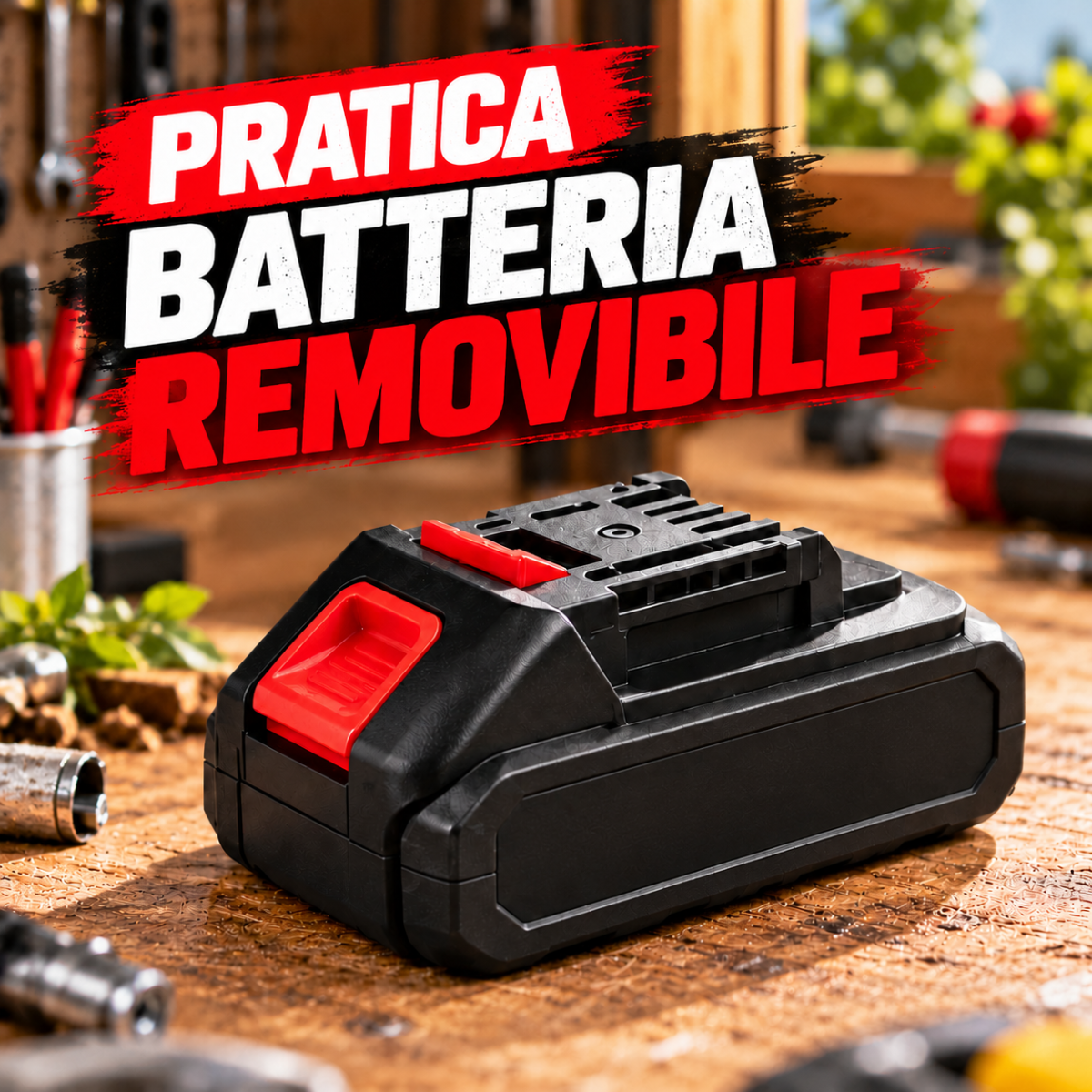 Cesoia Elettrica da Potatura a Batteria 48V Litio 2Ah Brushless Taglio 25 mm  apertura fino a 42 mm per Rami, Alberi, Vigneti e Giardinaggio