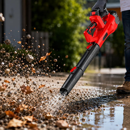 Soffiatore a Batteria 21V Senza Fili – 6 Velocità con Doppia Batteria e Caricabatterie
