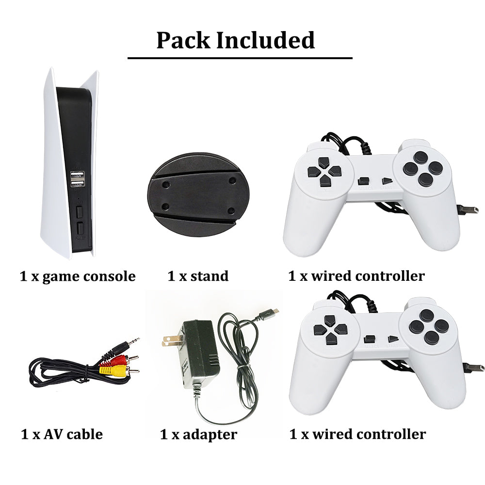GS5 Game Station 5 Console per videogiochi cablata USB con 200 giochi classici 8 Bit GS5 TV