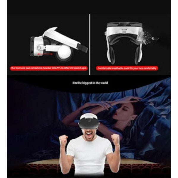 Occhiali Q3f 3d Smartphone Per Realtà Virtuale Vr Cuffie Stereo