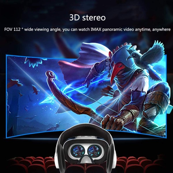 Occhiali Q3f 3d Smartphone Per Realtà Virtuale Vr Cuffie Stereo