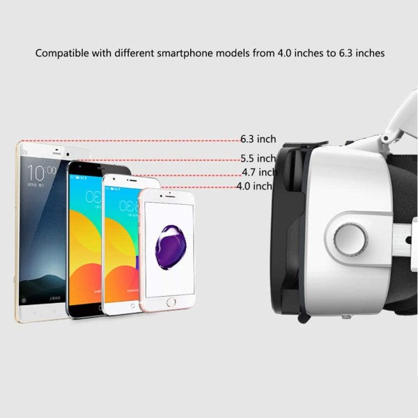 Occhiali Q3f 3d Smartphone Per Realtà Virtuale Vr Cuffie Stereo