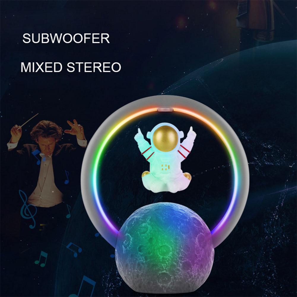 Astro Space Lampada Speaker a levitazione magnetica Bluetooth Wireless RGB Led Night Lamp