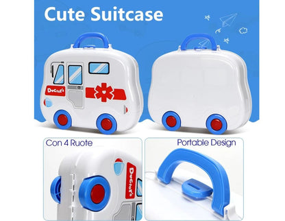 Valigetta dottore per bambini giocattolo con accessori kit medico portatile 13pz
