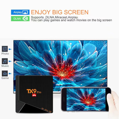 TX9 pro android 10.0 top box 2 in 1 retro game console box 4k ultra hd wifi 2.4g e 5.8g 1g ram 8g lettore multimediale