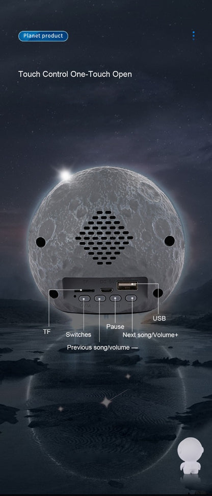 Astro Space Lampada Speaker a levitazione magnetica Bluetooth Wireless RGB Led Night Lamp