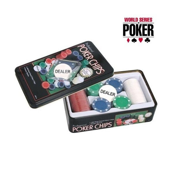 Set Poker Chips Professioale 100 Fishes Fiches Dakota Texas Holdem 100 Chips