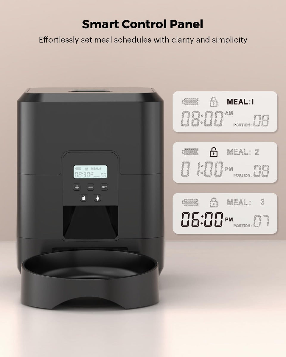 Distributore Automatico di Cibo per Gatti -  2L Fino a 4 Pasti al Giorno