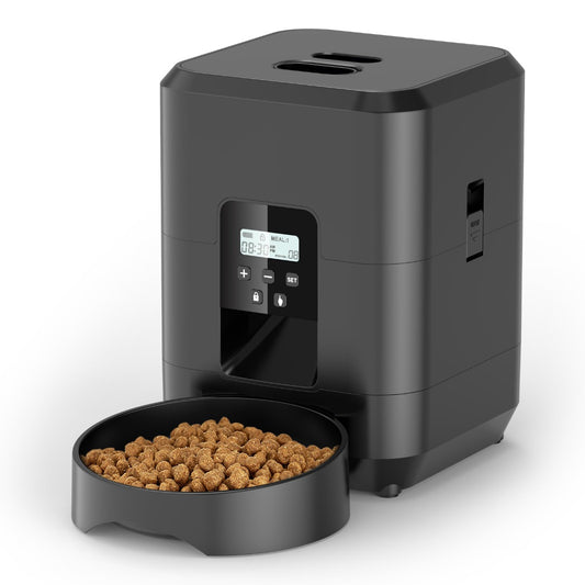Distributore Automatico di Cibo per Gatti -  2L Fino a 4 Pasti al Giorno