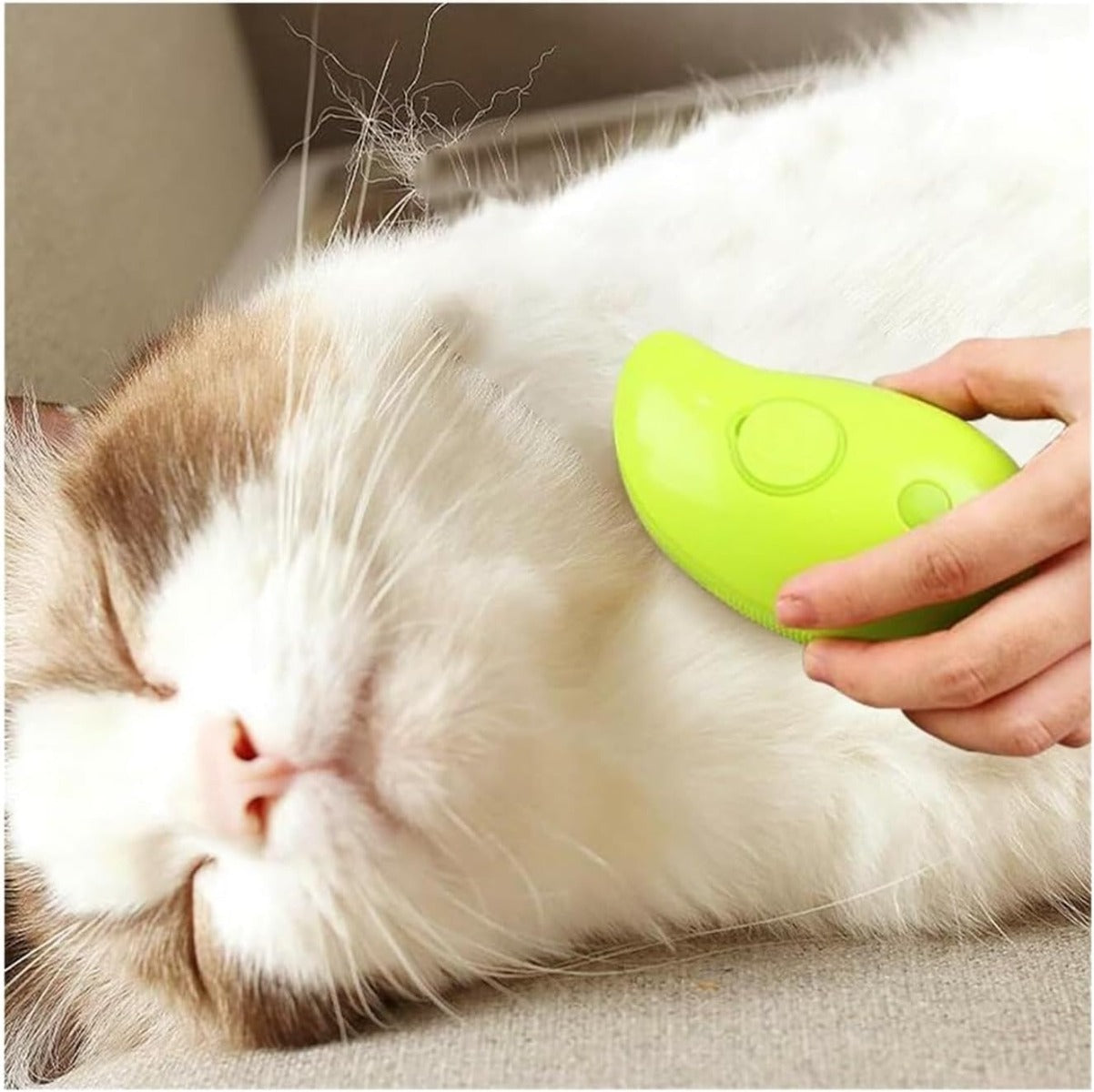 Spazzola a Vapore 3 in 1 per Animali – Pulizia Profonda, Cura del Pelo, Relax Garantito